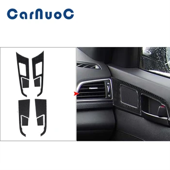 Кола въглеродни влакна стикери врата дръжка декоративен капак тапицерия за Hyundai Elantra 2016 2017 2018 Авто интериорни ленти аксесоари