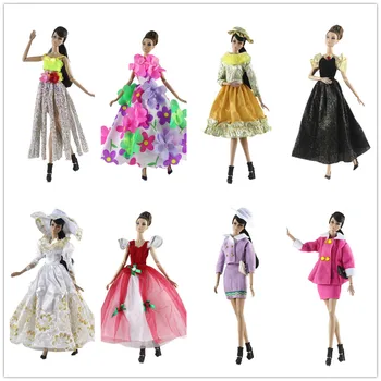 Комплект дрехи за кукла / 15 стила Цветна рокля за облекло за 1/6 BJD Xinyi Барби FR ST кукла / играчки за момичета