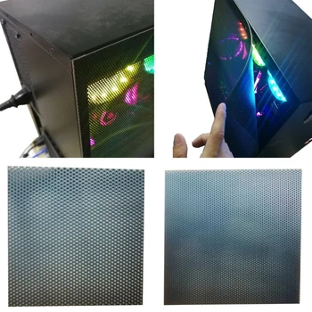 Компютърна мрежа прахоустойчив капак шаси прах капак 30 см DIY PVC PC случай вентилатор охладител