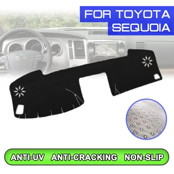  Подложка за табло за кола Анти-мръсна неплъзгаща се Dash Cover Mat UV защита сянка за Toyota SEQUOIA