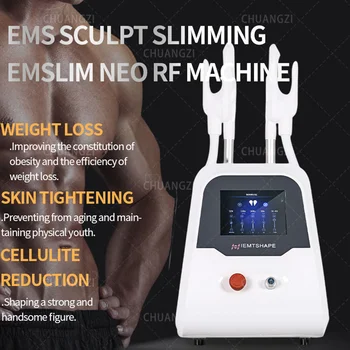 Преносимо електромагнитно тяло Emsslim Neo отслабване мускул стимулира отстраняване на мазнини тяло отслабване изграждане на мускулна машина за салон