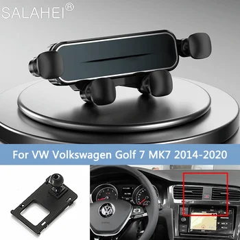 Регулируем държач за телефон за кола за VW Volkswagen Golf 7 MK7 2014-2020 Изход за въздух Гравитационен монтаж GPS опорна скоба Авто аксесоари