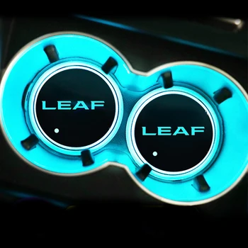 Седем цвята стикер за кола интериор декоративна околна светлина LED в колата за Nissan Leaf Auto аксесоари