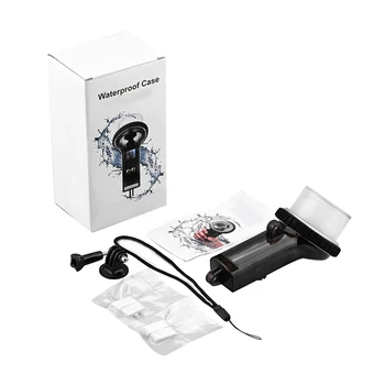 Спортна камера за гмуркане Жилищен комплект Подводен 60M с ремък замяна за DJI Osmo Pocket 2 Action Camera