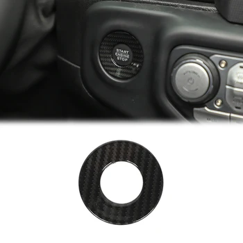 Старт стоп бутон копче превключвател декорация пръстен капак тапицерия за Jeep Wrangler JL гладиатор JT 2018-2023 Аксесоари за интериора на автомобила