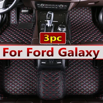 Стелки за кола за Ford Galaxy Mk IV 3 2016 ~ 2019 7seat интериорни части водоустойчив етаж мат мат пълен комплект аксесоари