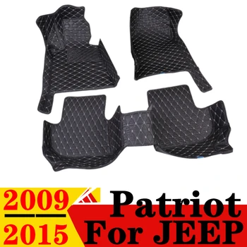 Стелки за кола за JEEP Patriot 2009 2010-2015 Водоустойчива XPE кожа по поръчка Предна и задна FloorLiner Cover Авточасти Килим