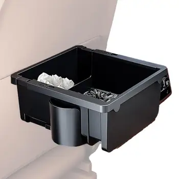 Универсална кутия за съхранение на подлакътници за кола с държач за чаши Централна конзола Организатор Държач за тъкани Регулируем за кола камион офроуд