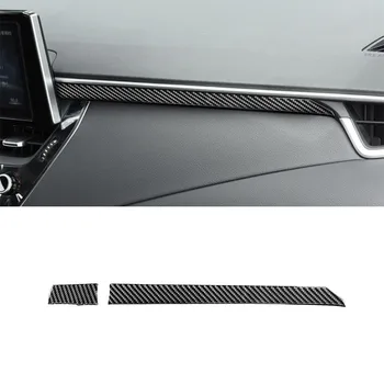 Централна конзола декорация покритие подстригване стикер за Toyota Corolla 2019 2020 Интериорни аксесоари за автомобили Carbon Fiber