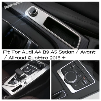 Централно управление на скоростния панел / Капак на копчето за обем Аксесоари за Audi A4 B9 A5 Седан / Avant / Allroad Quattro 2016-2020