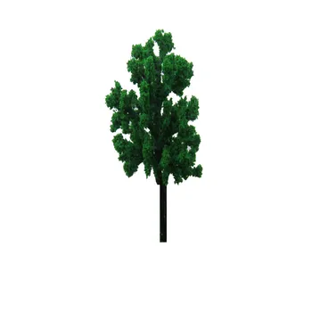10pcs 6CM миниатюрни зелени пластмасови мащаб модел дърво в Modelbouw пейзаж Ho N Z влак оформление