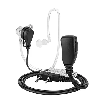 2Pin PTT микрофон слушалки скрита акустична тръба в ухото слушалка за Kenwood TYT UV5R, UV5RA, UV5RB, UV5RC CB радио