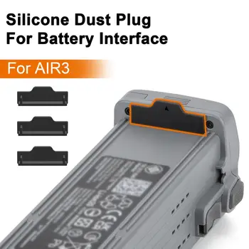 3Pcs силиконова батерия прах щепсел за въздух 3 батерия капак батерия порт прах щепсел прахоустойчив водоустойчив зареждане порт капак