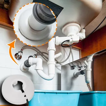 5Pcs радиатор тръба нашийници душ кранче ъгъл клапан тръба щепсел декорация капак щракване плоча кухня кранче аксесоари