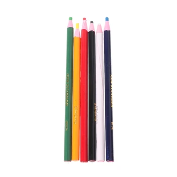 6 цвята маркери за метал стъкло плат Китай графика отлепване грес восък молив
