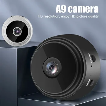 A9 Мини камера WiFi Безжична защита на сигурността Дистанционно мониторни видеокамери Видеонаблюдение Интелигентен дом Мини DV камера HD камера