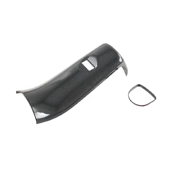 Car Carbon Fiber Style Armrest Box Задна вентилационна рамка Trim Cover стикер за BYD Dolphin Atto1 EA1 2022 2023