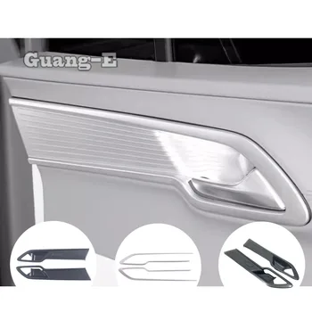 Car Front Inner Door Bowl Frame Armrest Cover Trim ABS / стоманена дръжка Интериорни аксесоари за Hyundai Custo 2021 2022 2023 2024