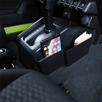 Car Gear Shift Storage Box Организатор за Suzuki Jimny 2019 2020 2021 2022 Аксесоари Черен