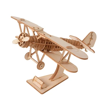 DIY мини самолетни модели комплекти развиват пространствена осведоменост тийзър пъзел играчка