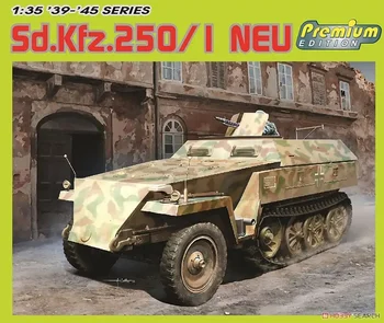 DRAGON 6476 1/35 Втората световна война немски Sd.Kfz.250/1 Neu w / Magic Track Premium Edition Model Kit