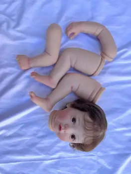 FBBD Персонализирано ограничено снабдяване24inch преродено бебе Аяна с ръчно вкоренена коса Реална снимка боядисан комплект DIY част Коледа GIft