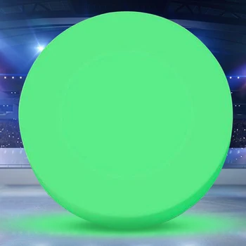 Glow in the Dark Hockey Puck Glowing Hockey Puck 3.54x1.18 In Hockey Puck Training Ball Portable for Indoor Outdoor Game