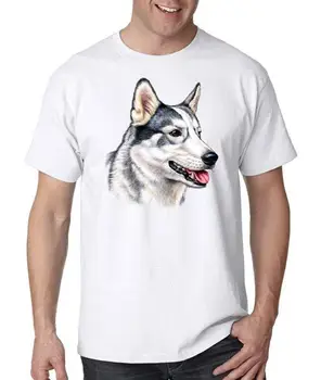 Husky куче лице тениска