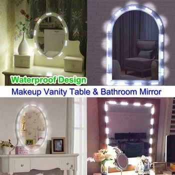 LED суета огледало светлини комплект резервни части аксесоари суета грим светлина тоалетка настолна лампа огледало светлини лента