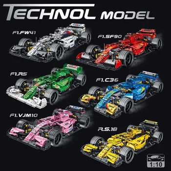 MOC-31313 F1 Формула спортни състезателни автомобили градивни блокове модели съвместими с високотехнологични 42096 комплект тухли играчка за момчета Коледа подарък