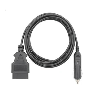 OBD2 захранващ кабел 16Pin женски към кола запалка 12V DC източник на захранване OBD 2 женски конектор кабел адаптер автомобилни части