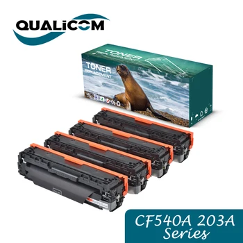 Qualicom съвместим 203A CF540 с чип тонер касети замяна за HP Color Pro M254dw 254nw MFP M280nw M281fdw M281fdn