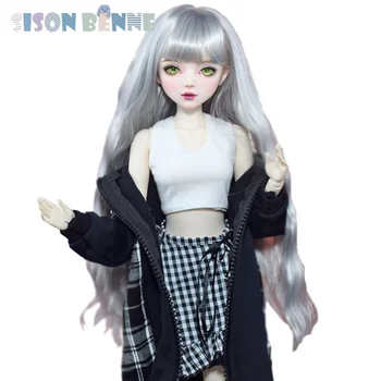 SISON BENNE 1/3 BJD кукла 22 във височина кукла женско тяло с мода облекло пълен комплект завършен