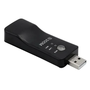 USB TV WiFi Dongle адаптер 300Mbps универсален безжичен приемник RJ45 WPS за Samsung LG Sony Smart TV