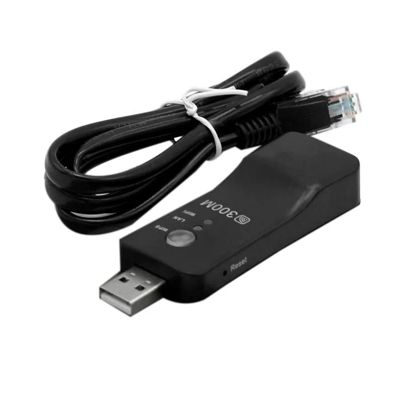 USB TV WiFi Dongle адаптер 300Mbps универсален безжичен приемник RJ45 WPS за Samsung LG Sony Smart TV . ' - ' . 4