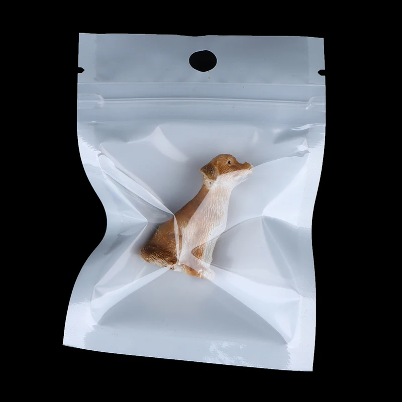 10pcs цип чанти бонбони цветове торбички за многократна употреба пластмасови бижута бисквитка храна съхранение чанта цип чанти ясно подарък . ' - ' . 3