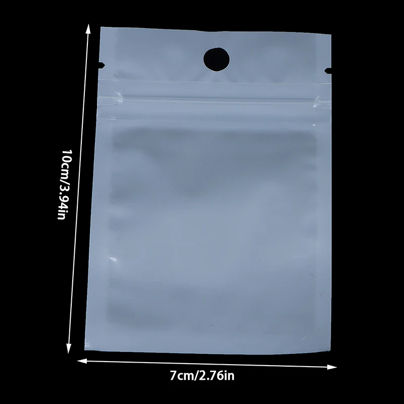 10pcs цип чанти бонбони цветове торбички за многократна употреба пластмасови бижута бисквитка храна съхранение чанта цип чанти ясно подарък . ' - ' . 5