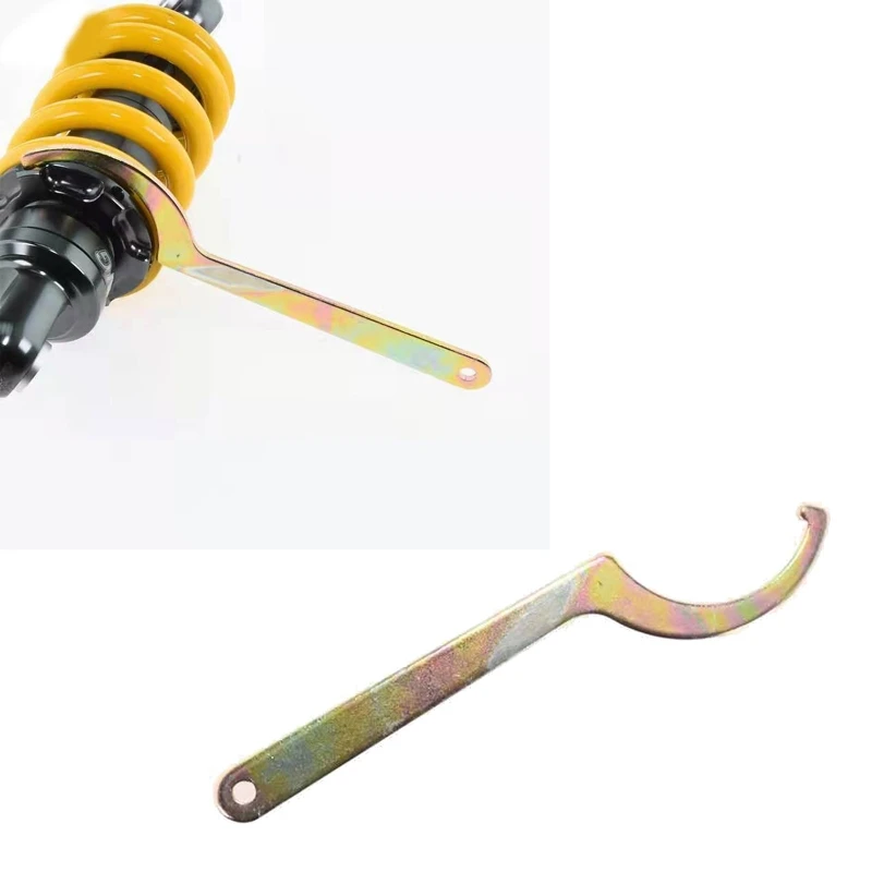 Компактен гаечен ключ мотоциклет заден амортисьор гаечен ключ Регулиране на куката Инструмент за ремонт на ръчен ръчен гаечен ключ . ' - ' . 1