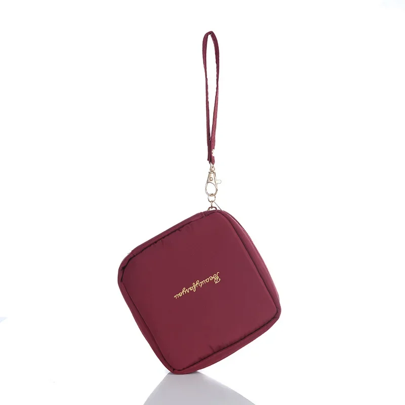 Дамски грим червило ключ слушалки чанти случай пътуване организатор момичета санитарна салфетка подложка торбичка жени сладък тампон съхранение чанта . ' - ' . 4