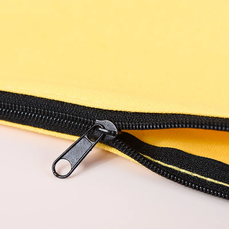 ISKYBOB 5PCs платно писалка чанта цип канцеларски чанта жени handheld съхранение грим чанта плътен цвят плат съхранение цип торбичка . ' - ' . 5