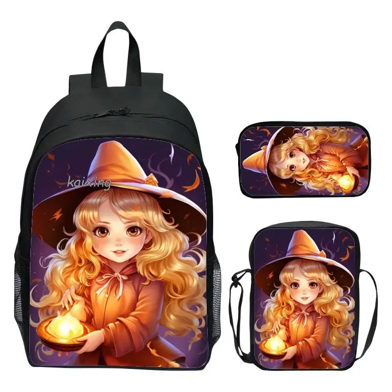 3PCS Комплект училищни чанти Сладка принцеса печат училище раница за тийнейджъри момчета момичета студент пътуване книга чанта ученически чанти . ' - ' . 2