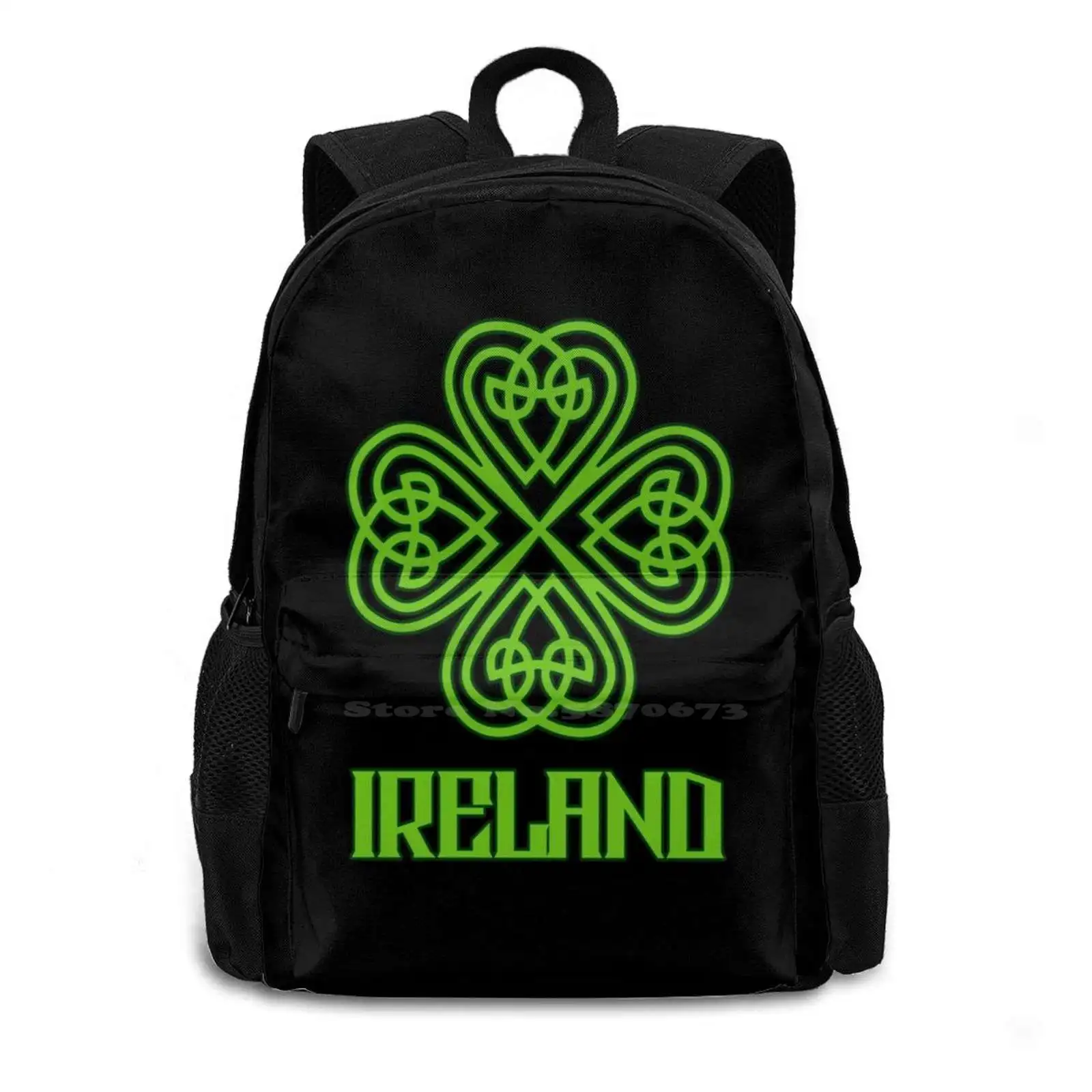 Ирландия Ирландска детелина Модни чанти Раници Ирландия Ирландска детелина Великобритания Конър Макгрегър Green S Day Бостън Масачузетс Flogging . ' - ' . 1