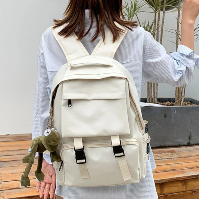 водоустойчив найлон жени раница голям корейски японски обратно пакет мода чанта жени студенти училище чанта многослойни пътуване чанта . ' - ' . 1