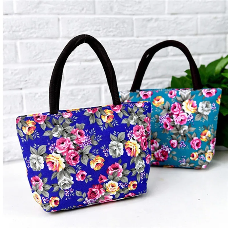 Фолк-обичай цвете пазарска чанта чанта за корейски платно зелени дами жени кофа мода печат рамо чанта . ' - ' . 0