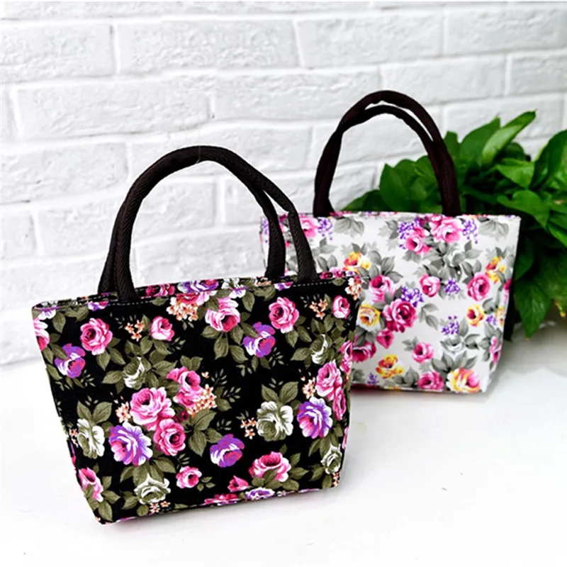 Фолк-обичай цвете пазарска чанта чанта за корейски платно зелени дами жени кофа мода печат рамо чанта . ' - ' . 2