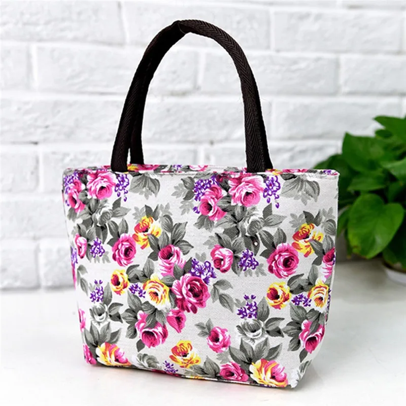 Фолк-обичай цвете пазарска чанта чанта за корейски платно зелени дами жени кофа мода печат рамо чанта . ' - ' . 4