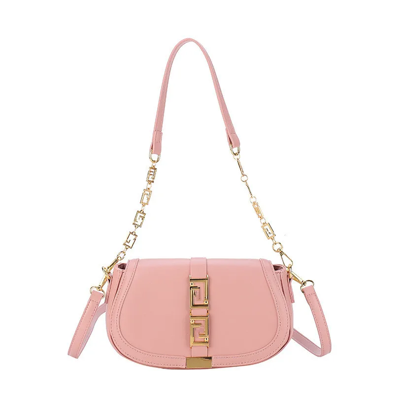 Модни прости дизайнерски чанти за жени Нов висок клас елегантни модни вериги Messenger чанта метална кожа шик изящна чанта за рамо . ' - ' . 3