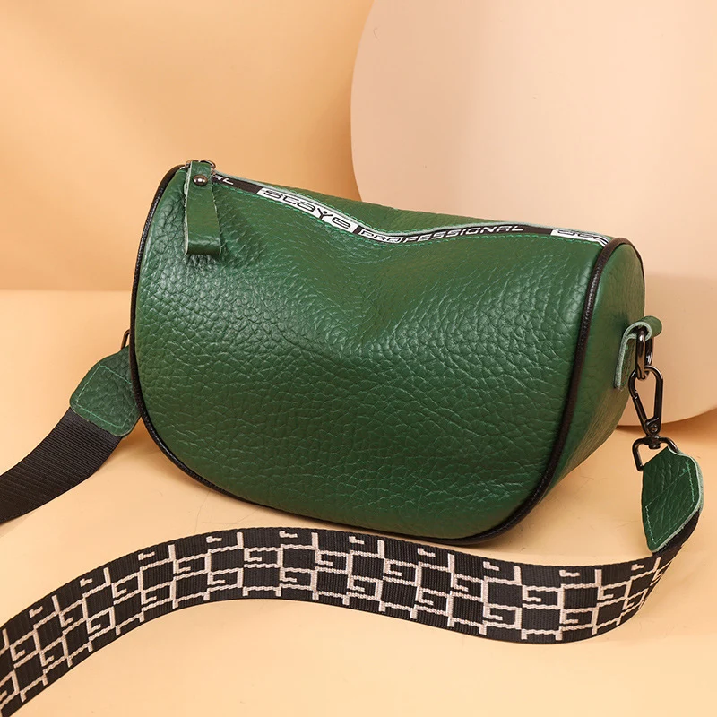 чанта естествена кожа луксозна малка чанта за жени случайни тенденция мека телешка чанта за рамо дами мода пратеник чанта . ' - ' . 4