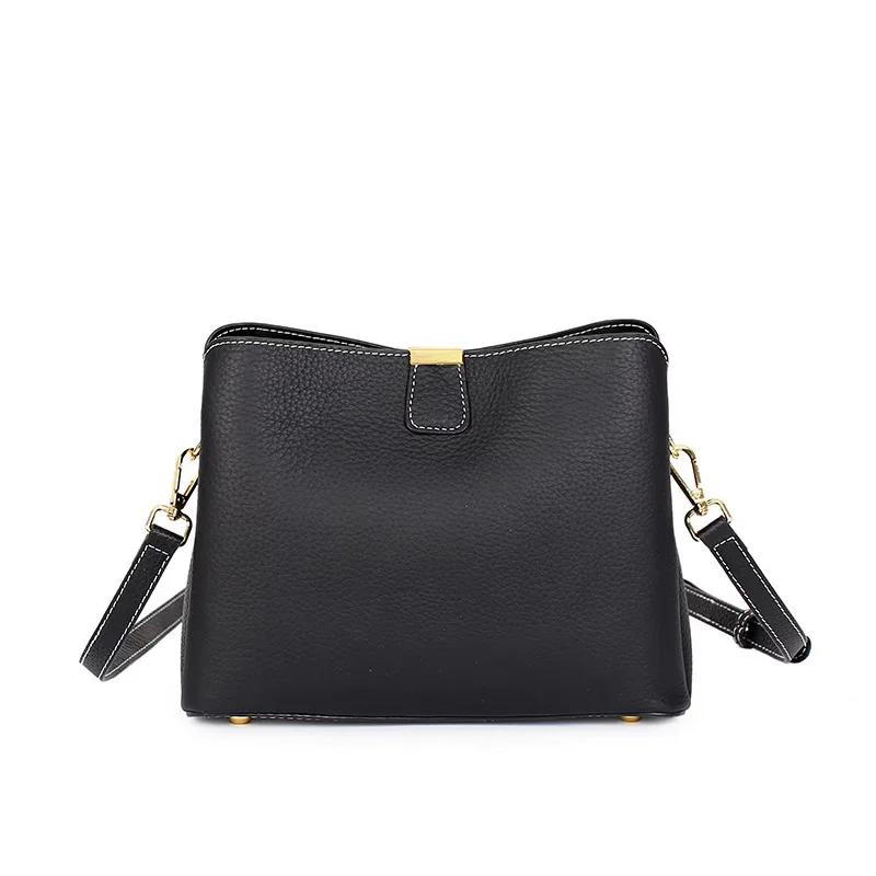 2024 Модна тенденция Нова естествена кожа Дамски чанти Ниша дизайн Висок клас чанти за рамо Изящни и гъвкави модни чанти . ' - ' . 5