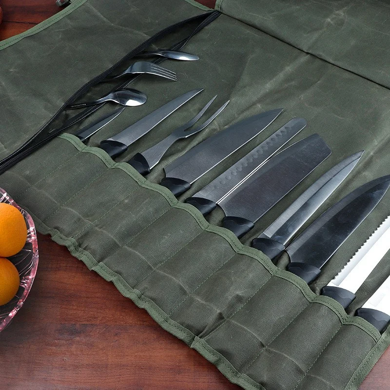 Roll чанта готвач нож чанта кухненски чанти за съхранение преносим нож притежателя многофункционален нож носене чанта готвач инструмент организатор . ' - ' . 1